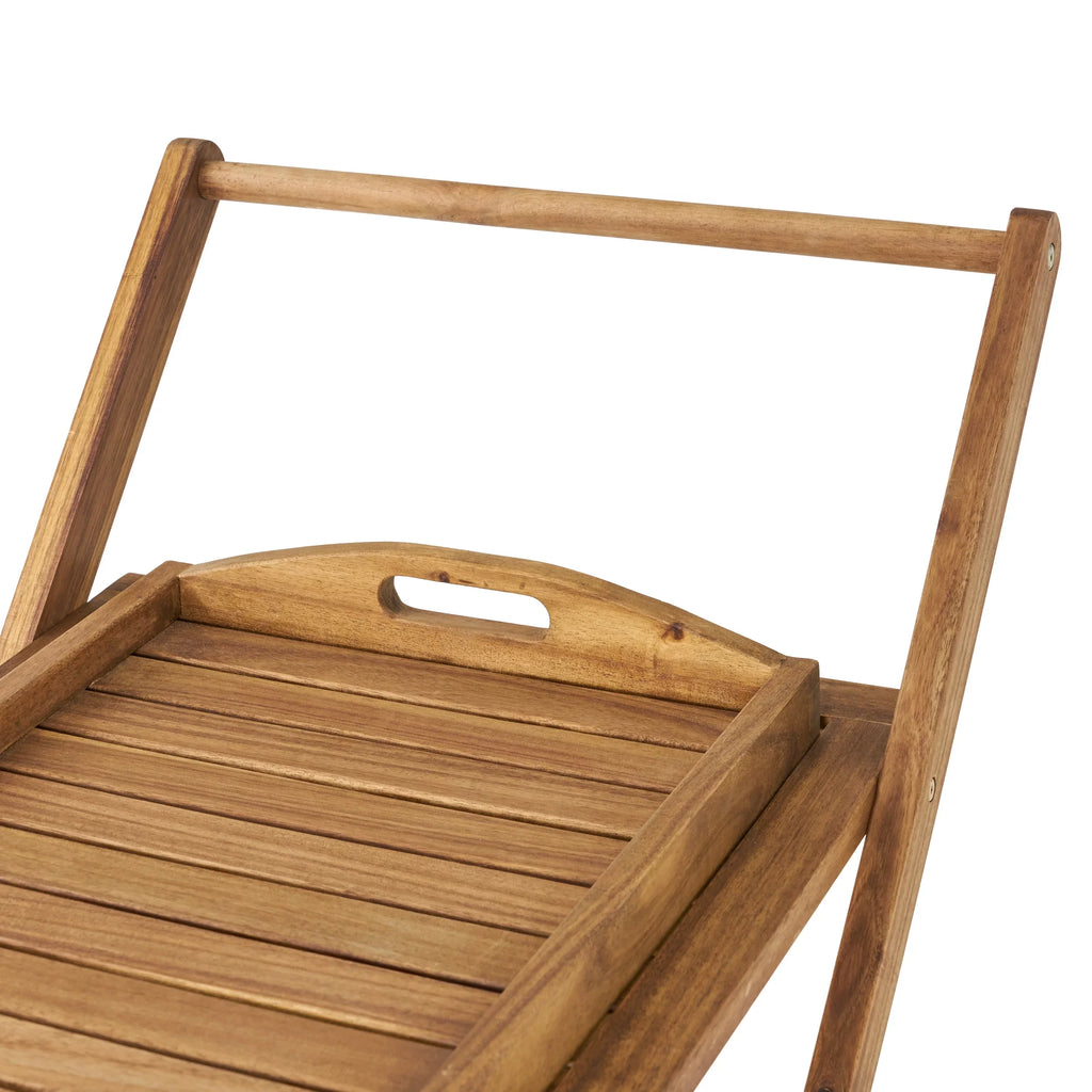 GDF Studio Indoor/exterior Acacia Tiered Bar Natural Kenilworth Wood Cart, 2