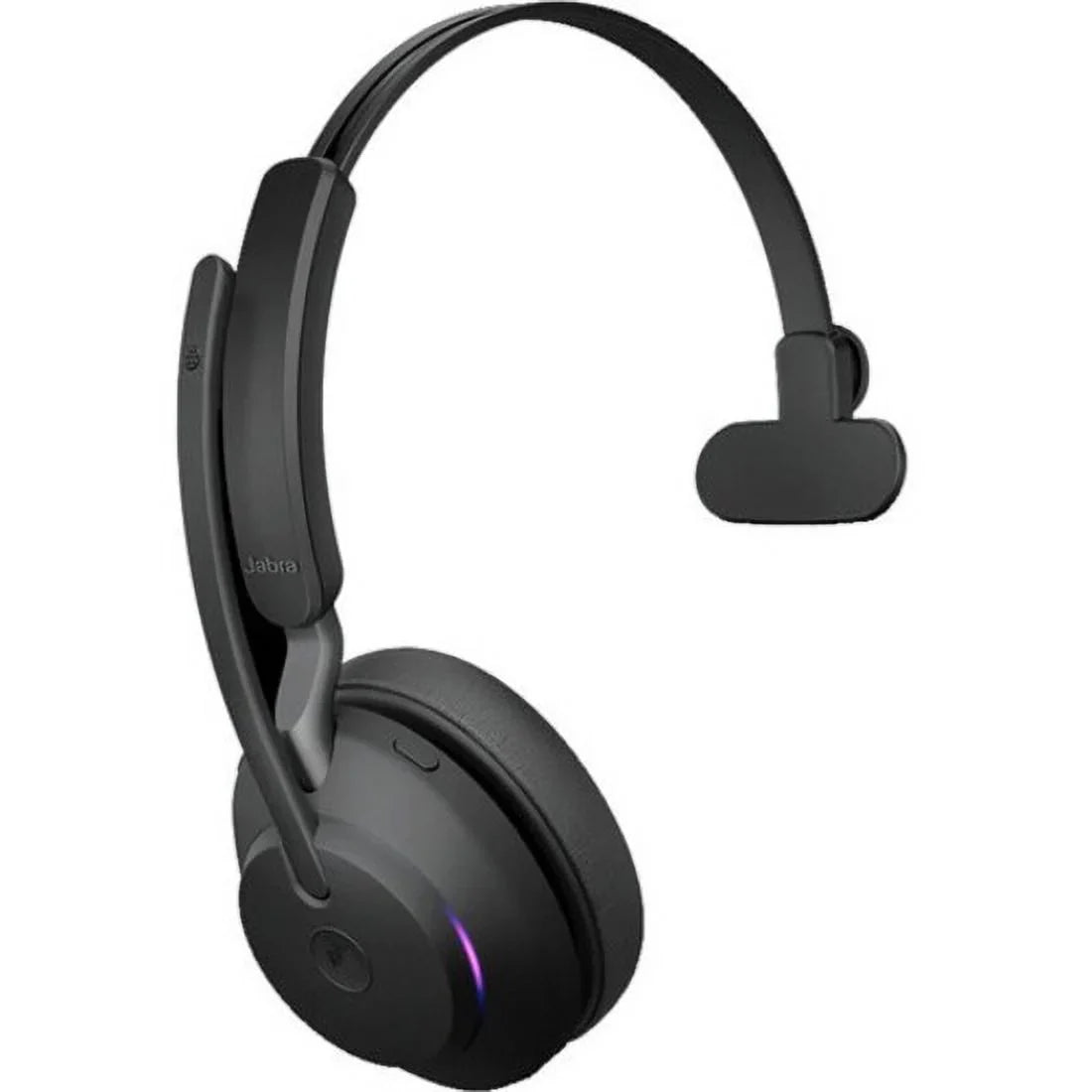 Stand Headset with USB-C USB-C Connector UC Black Ear Jabra Charging Single - - Evolve2 65 Mono