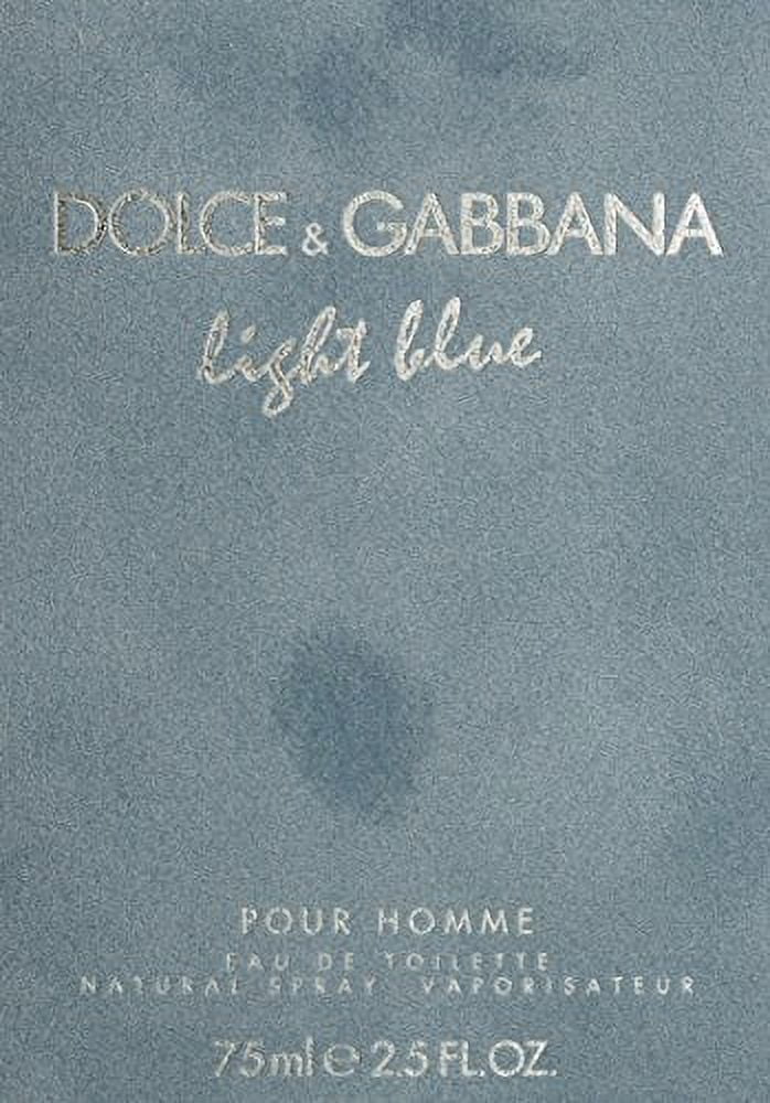 Gabbana Eau for Men Dolce Toilette de Blue Oz Spray, Light 2.5 Fl