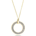 for Pendant Glitter Women, Boutique Circle Blue Inc Box Silver Teens Necklace Open Long