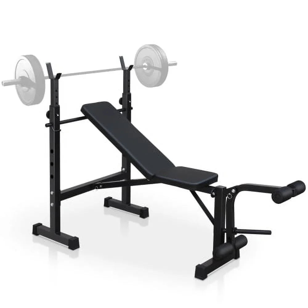 and Bench Bench, with Press Weight Home Exercise Bench Fitness Gym Squat Training Full-Body for Set Rack Workout