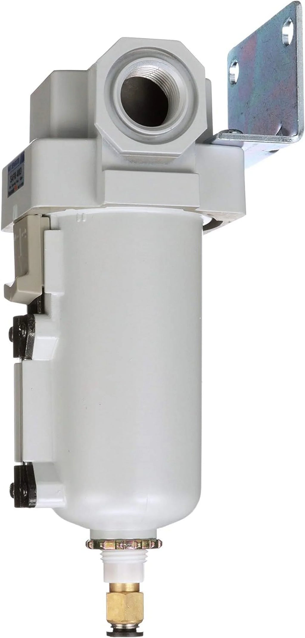 compressed metal auto bowl, bracket drain, coalescing 0.1 npt - filter, 1/2" micron, air