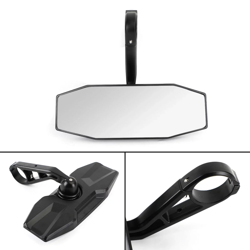 View Mirror 1.75" 1000 Polaris General Rear 10" UTV Clamp Motor RZR for XP Genic Center
