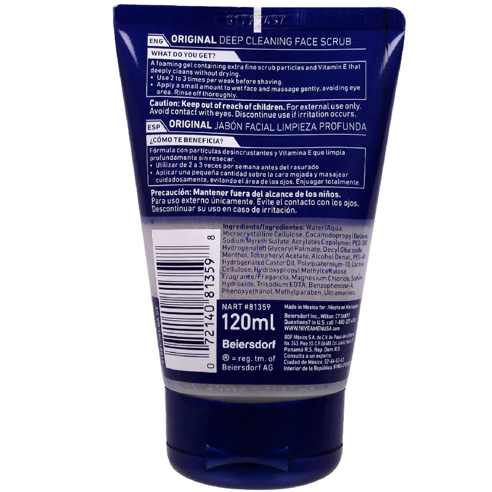 Face oz Scrub Cleaning MEN FOR 6) of 4.4 (Pack NIVEA Original, Deep
