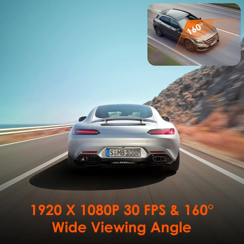 Control System, Compact 512GB with Car Dash Support WiFi Voice W camera G-Sensor, Max 24/7 GPS Lite) Cam 160° (E1 Vantrue Mode, Mini X Angle, 1080P, Dual Parking 1920 Wide