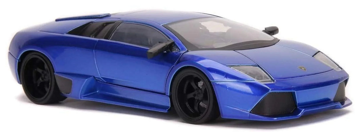1-24 Model Jada 32279 Car, Candy Lamborghini Diecast Blue Scale Hyper LP640 Spec Murcielago