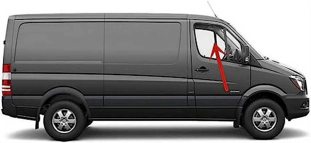 Van Door Compatible 2009-2018 Right Door Models Passenger Glass Front Benz with Sprinter Window