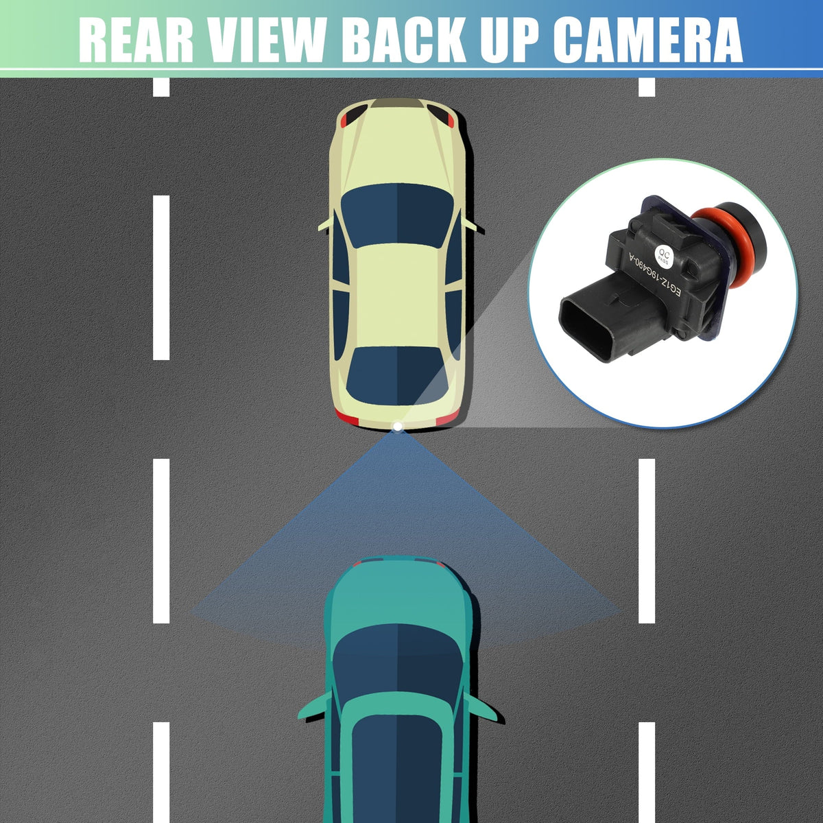 Backup Bargains Rear Pry Bar View EG1Z19G490A Car Camera 13-19 Taurus with Unique for