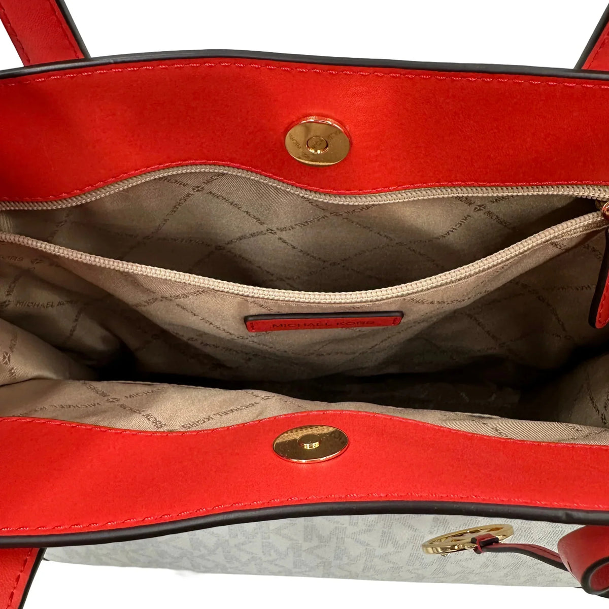 Kors Logo Large Tote Spiced - Michael Coral Maple