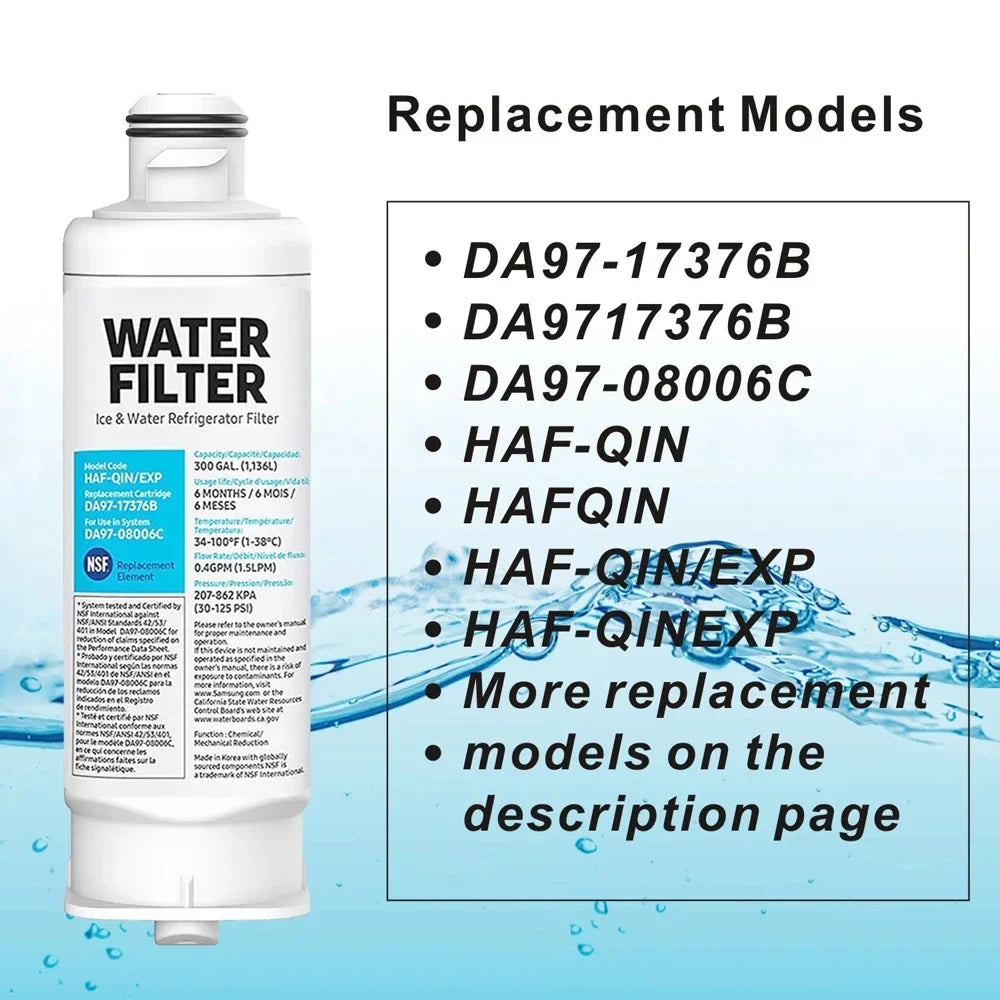 liquid Refrigerator for /AA, Fit Pack Filter,3 HAF-QIN/EXP, DA97-17376B DA97-08006C HAF-QIN,
