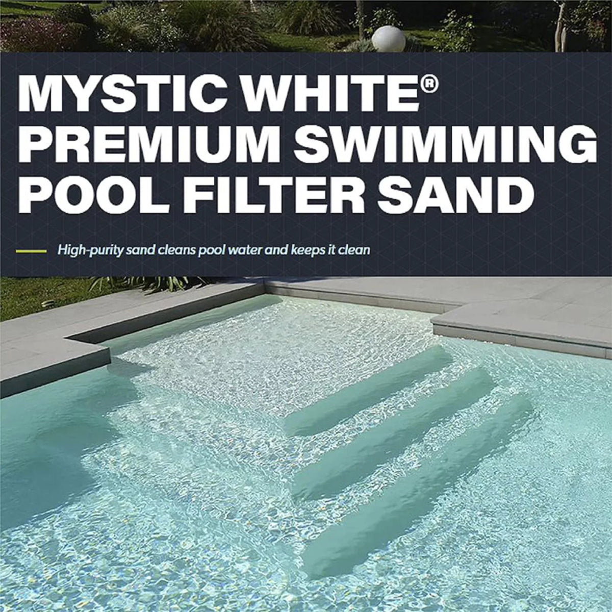 (2 Pack) Filter Sand, II Pool U.S. 50lbs Swimming Mystic White Silica White