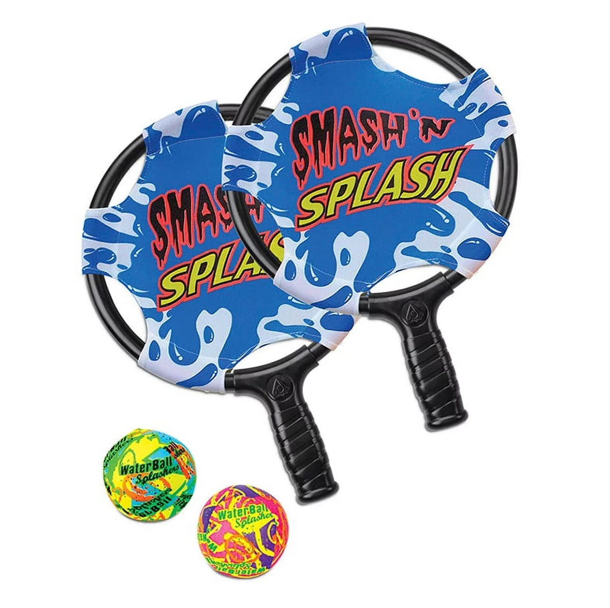 Pool White 'N' Ball Game 14.75" Swimming Smash and Splash Paddle Blue