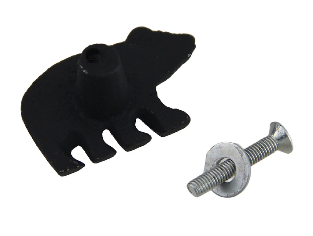 Cabinet Black Forest Drawer Cast Bear Iron 12 Pull Knob of Set Zeckos