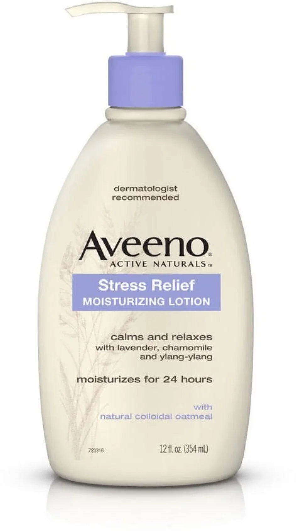 of Relief Moisturizing 3) oz Active Lotion Stress (Pack 12 Naturals AVEENO