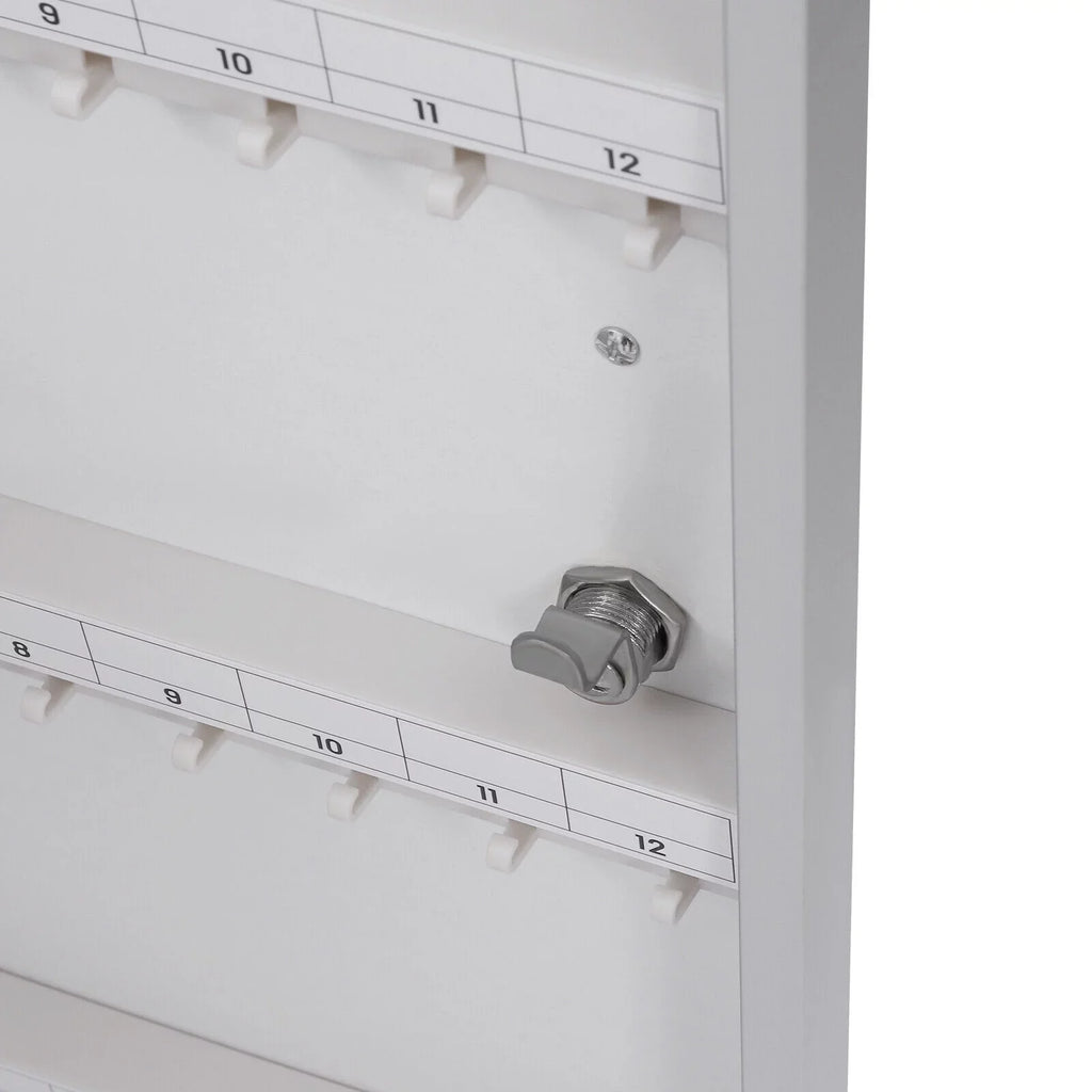 Safe 96 Key Storage Cabinet Box Organizer Silver Key Mount Box Lock Cabinet Wall