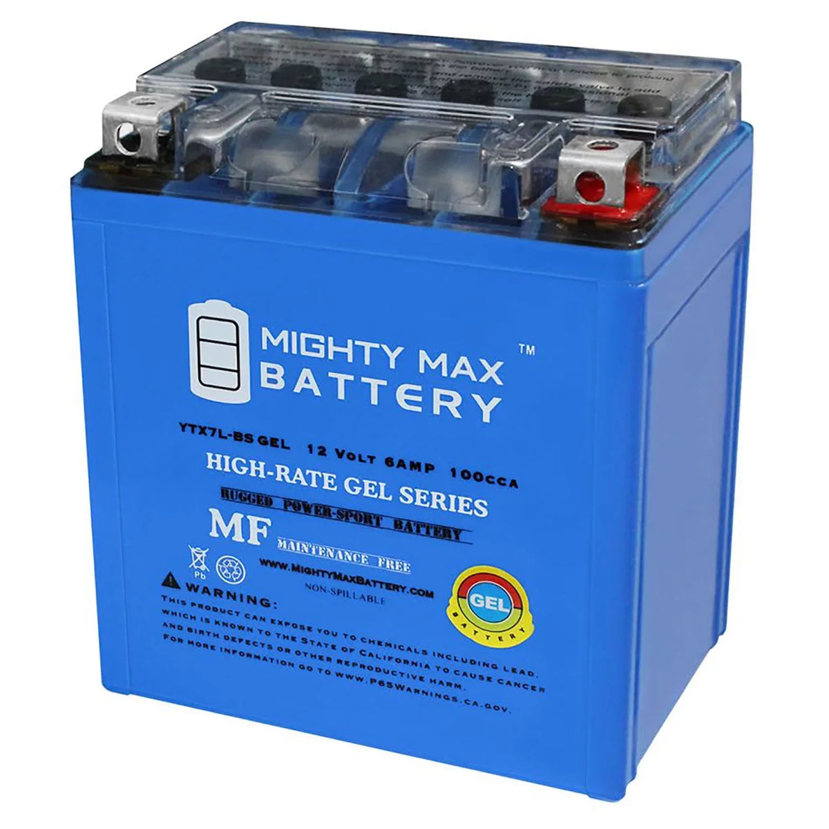Yamaha 100CCA Battery 2007 12V for 125 Replacement YBR 6AH
