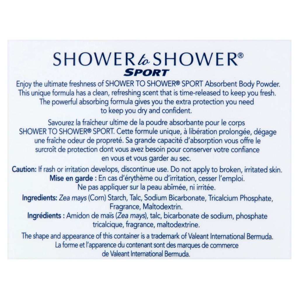 To Body 3) Shower Powder Sport, oz of 13 Shower (Pack