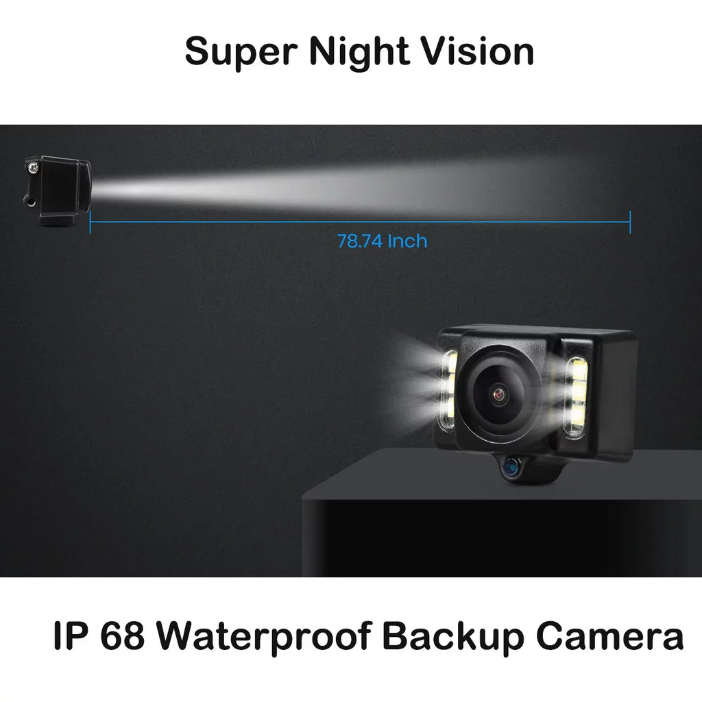 Rear Reversing System Vehicles Backup Trucks, Oem View for Super (T1400U) Car Camera Wireless Backup Look Night for Mirror Vision Camera Camera Auto-Vox