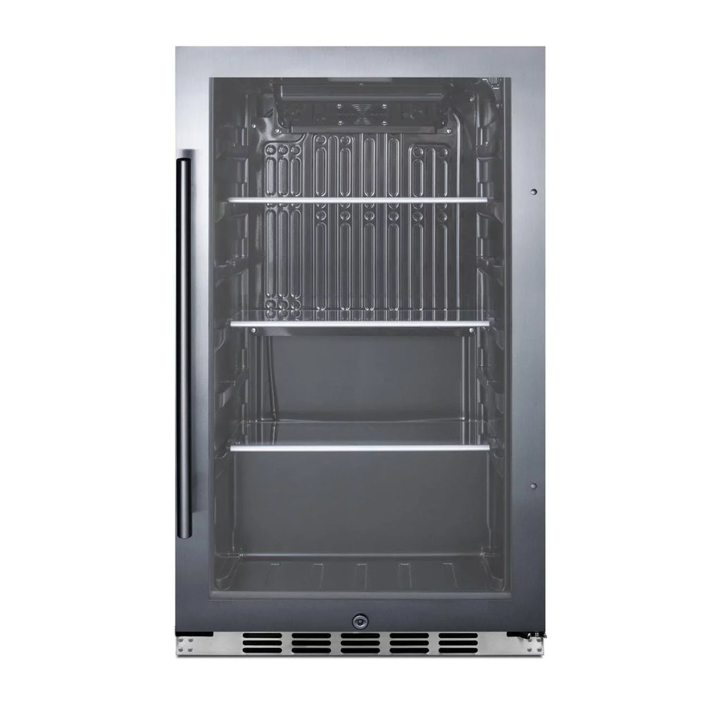 SCR1932BH34CSS Ft. - 3.1 Compact 19-Inch Beverage Shallow Cu. Cooler exterior Depth Summit