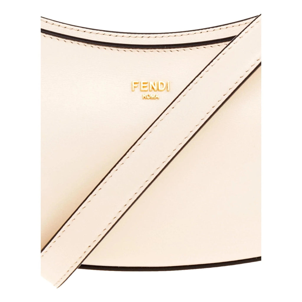 Shoulder Bag Fendi O'Lock Ivory Calfskin Leather Swing