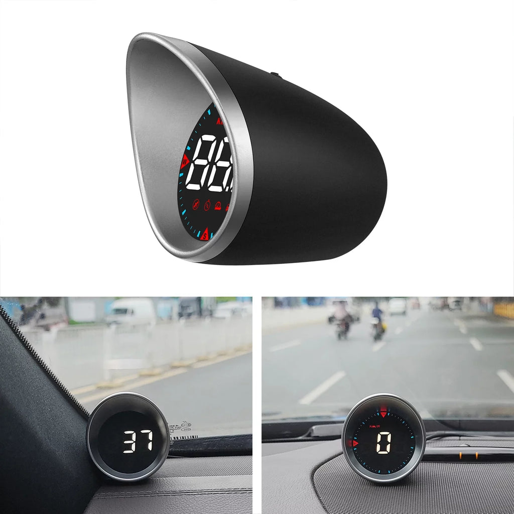 Driving and Digital Compass Head-up Display Mileage, Driving Speedometer Car Fatigue Angle, Overspeed Display