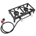 Apexeon Gas Iron ( Cast BBQ Double Camping Standard) Stove for Propane Patio Cooking