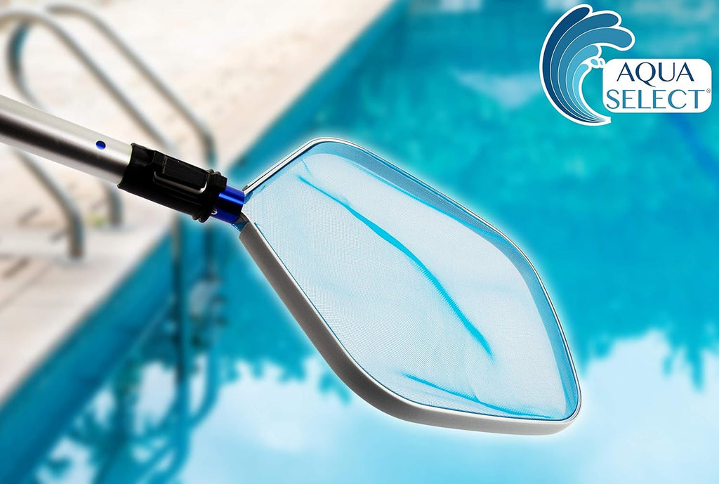 Above With Fine Blue Heavy-Duty Debris Spas Pool, Remove Pool | Ultra Fountain And Ground Mesh Deluxe Inground Skimmer Chemical-Resistant And | For Leaves Pool, |