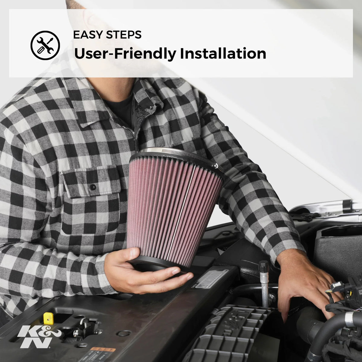 E-4511 Filter: Washable, Replacement High Filter: Engine Performance, HR216K1SXA, Air K&N (GXV160, HRA216K1HXA), Premium, HONDA