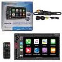 2-DIN VRCPAA-7DR Licenseplate Soundstream 7" & Stereo + Camera Carplay Android Car w/ DVD Back-up Bluetooth Auto DCO