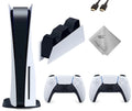 PlayStation_PS5 with (Disc TEC Extra Charging Console One Version) Gaming Station Controller Dual Plus Bundle