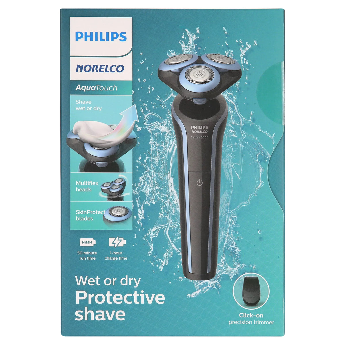 Series Philips Dry 5000 Trimmer for Cordless Beard Norelco Wet Shaver Men Rechargeable Electric