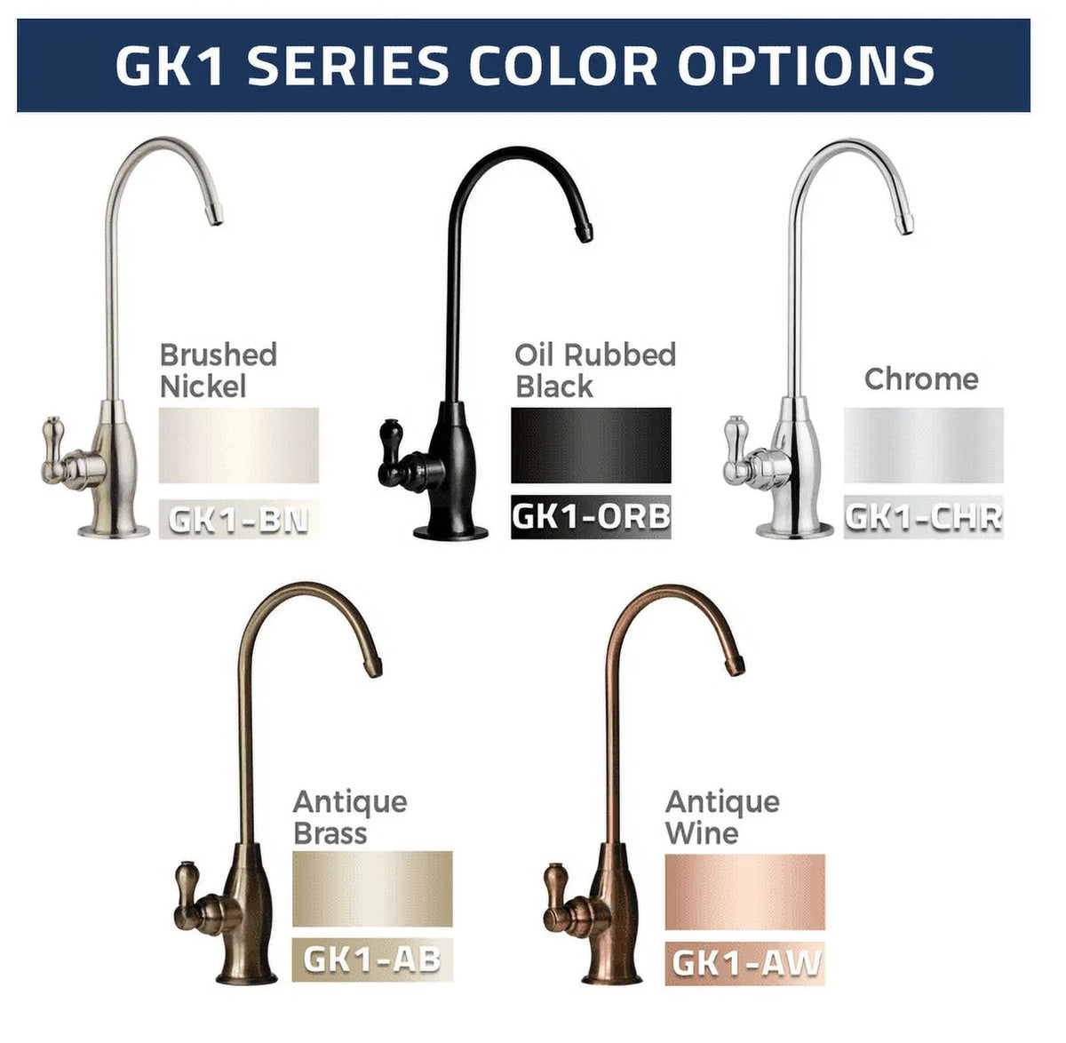 Brushed iSpring Heavy Drinking Osmosis, Spout Contemporary Reverse Faucet, Nickel Kitchen Sink RO GK1-BN Duty High liquid, Bar