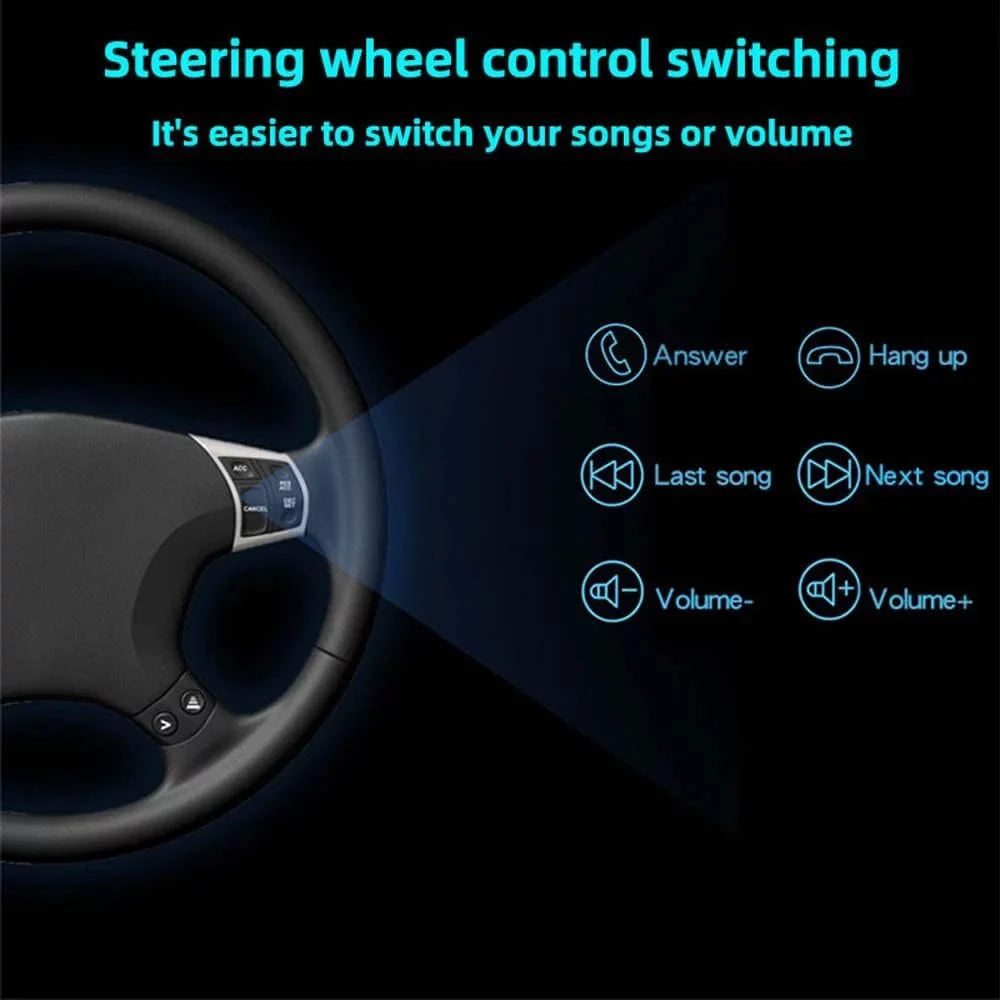 Receiver with USB FM Audio Din with Double Radio Backup Mirror Stereo Bluetooth Camera Screen and 7 Car Touch Radio Inch Car Control Remote Link