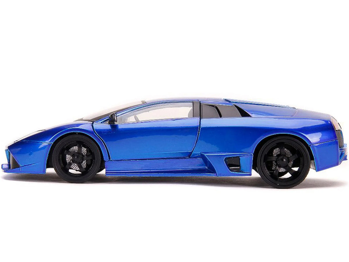 1-24 Model Jada 32279 Car, Candy Lamborghini Diecast Blue Scale Hyper LP640 Spec Murcielago