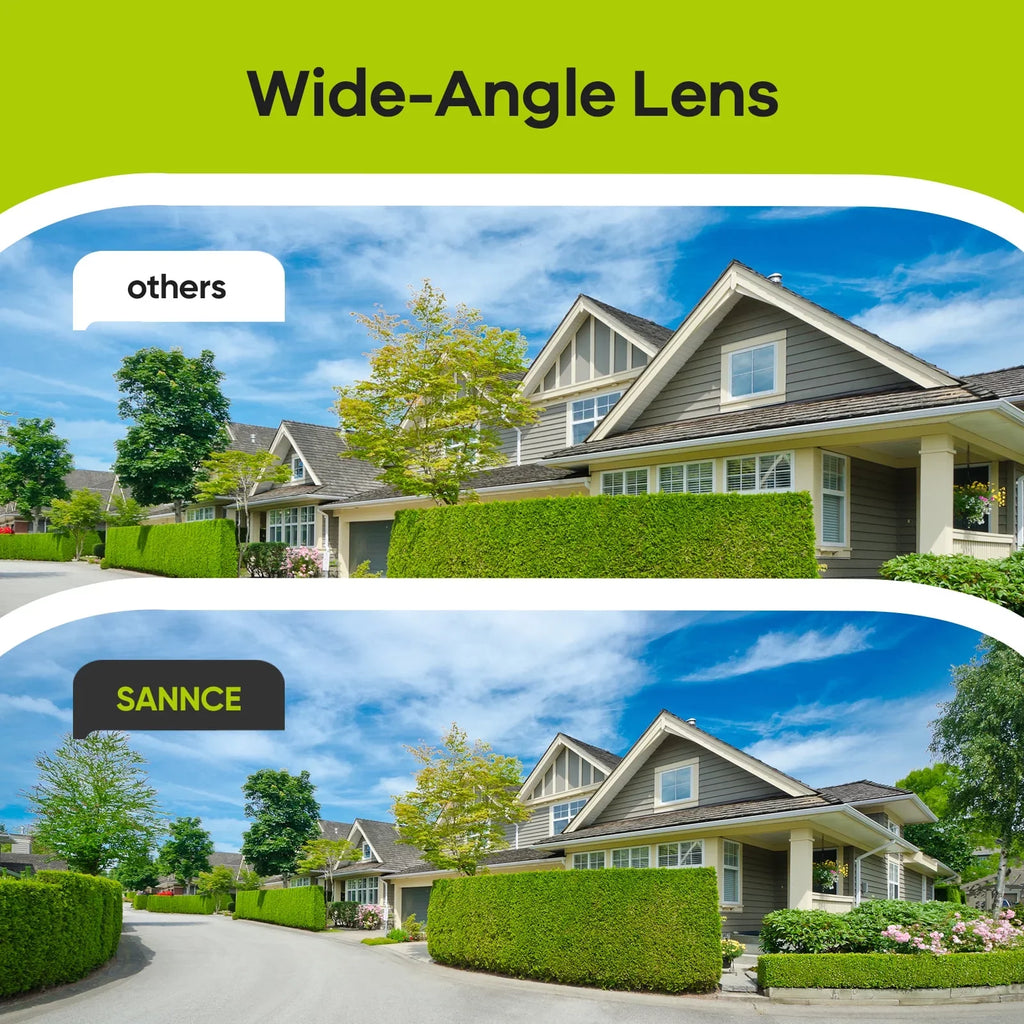 Night ft HD with Waterproof 4PCS Security 2MP 100 Security IP66 Full for DVR SANNCE exterior Vision System CCTV Camera Wired Camera