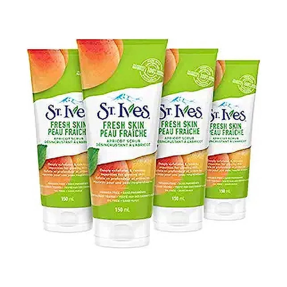 Fresh Skin Pack Apricot Exfoliation St.Ives oz, Smooth Deep 6 Scrub, for 4 Oil-Free, Skin,