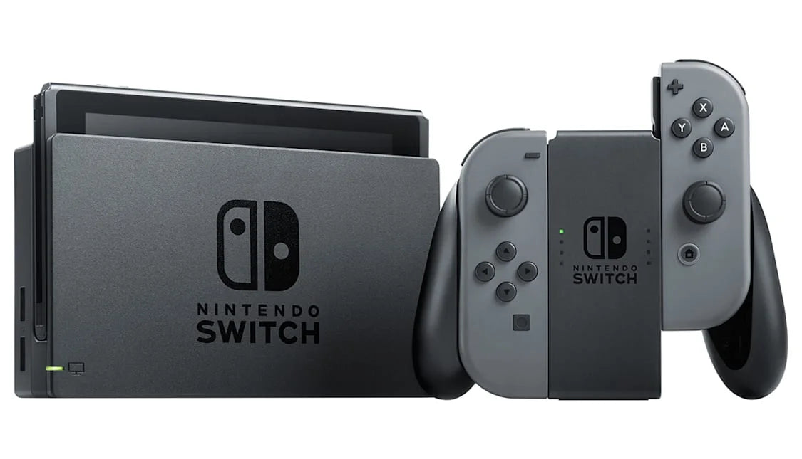 with AXTION Bundle Cleaning - Kit HDMI Like Joy-Con New Gray & BOLT Switch Cable Gray Nintendo