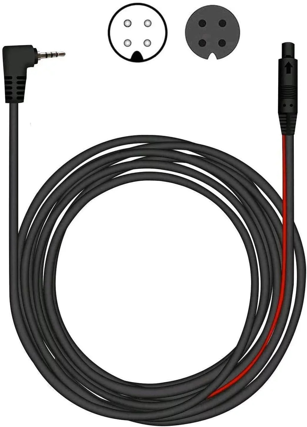 Extension REDTIGER Cam(4 Dash Cord for Camera pin,2.5mm) Cable Backup 50Feet