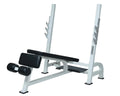 Racks, Decline Press Bench White With STS Olympic
