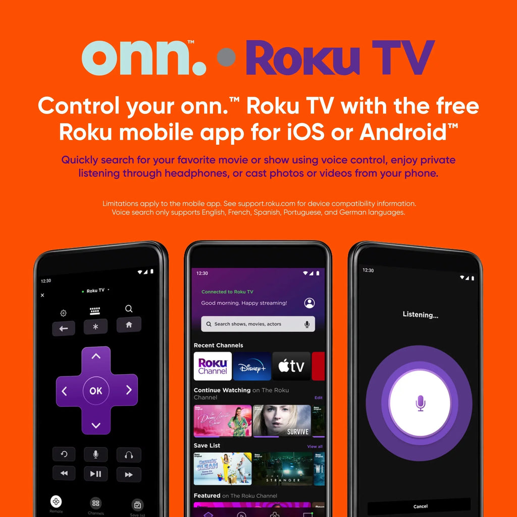 LED TV FHD Class Roku (1080P) (100069992) Smart 43” onn.