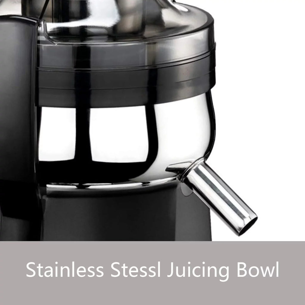 Vegetables & with Hand Juicer (Black) - Juicer Centrifugal Fruits Press Latch Safety for