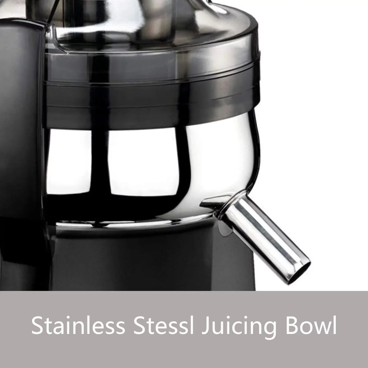 Vegetables & with Hand Juicer (Black) - Juicer Centrifugal Fruits Press Latch Safety for