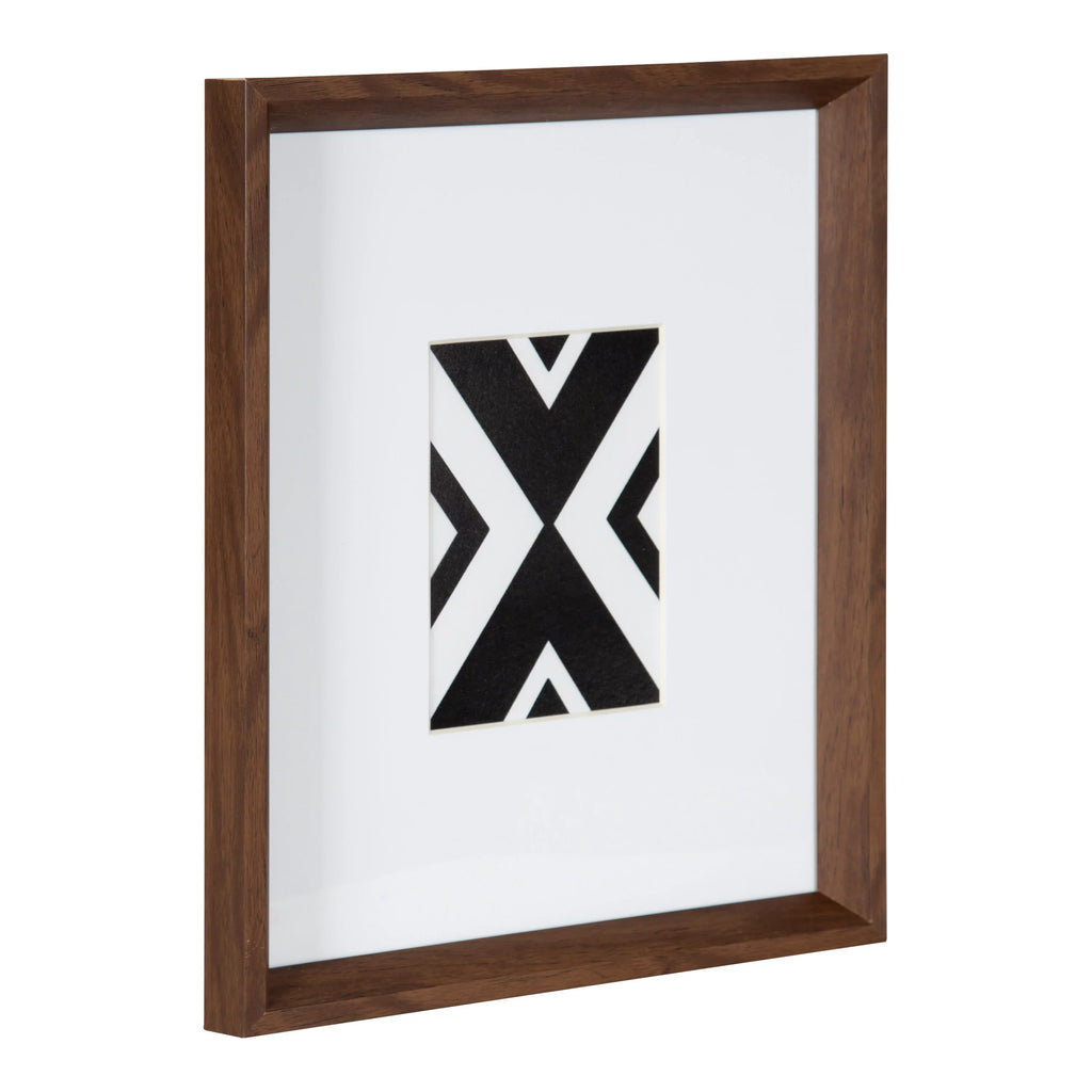 Display Brown, Walnut Art Set Framed Laurel of Modern Wall for Abstract Mid-Century and Decor Calder Prints, Kate 6,