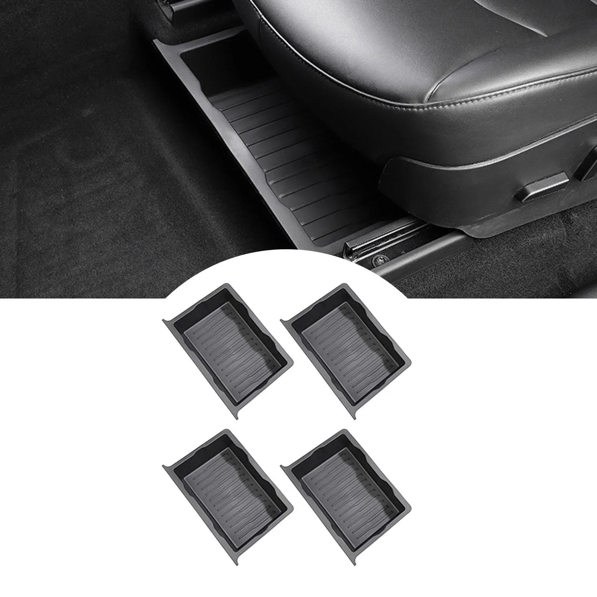 under for Box Storage Organizer Tray Durable Underseat Model Tray Y Hidden Seat