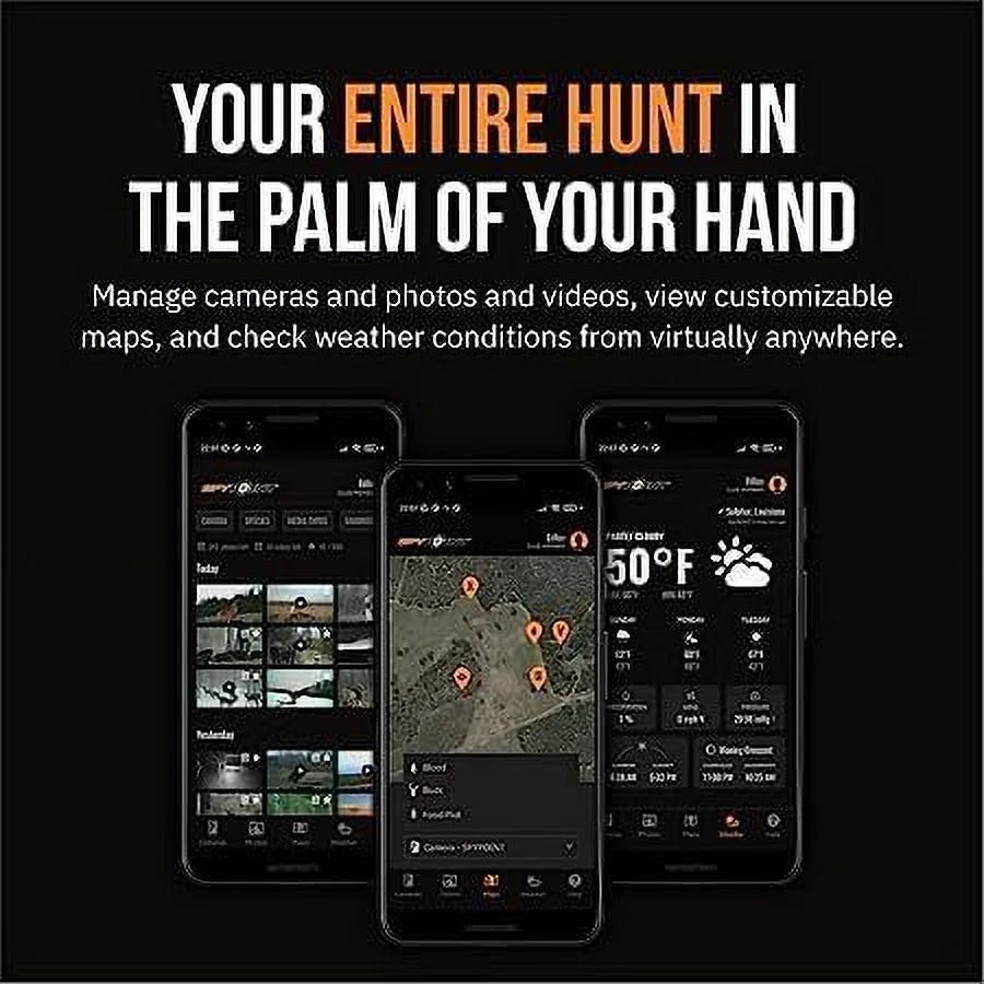 Solar 100-foot Camera, Solar Range, Cellular Battery, 32GB Battery Connectivity, Integrated Trail Panel, Flash/Detection Optional SD Backup Micro LTE Card Flex-S SPYPOINT Internal +