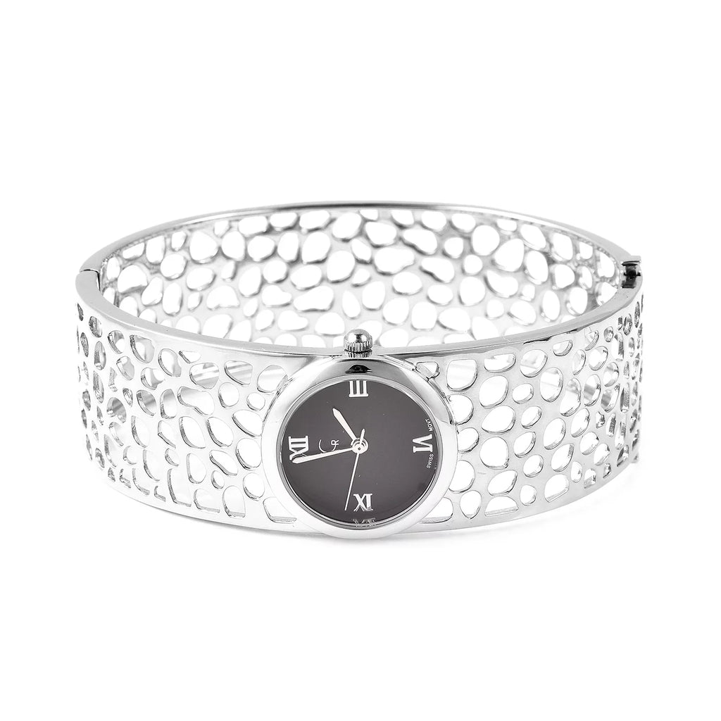 Bracelet Movement Swiss in 7.5 Silver Galley Back Watch Rachel Bangle