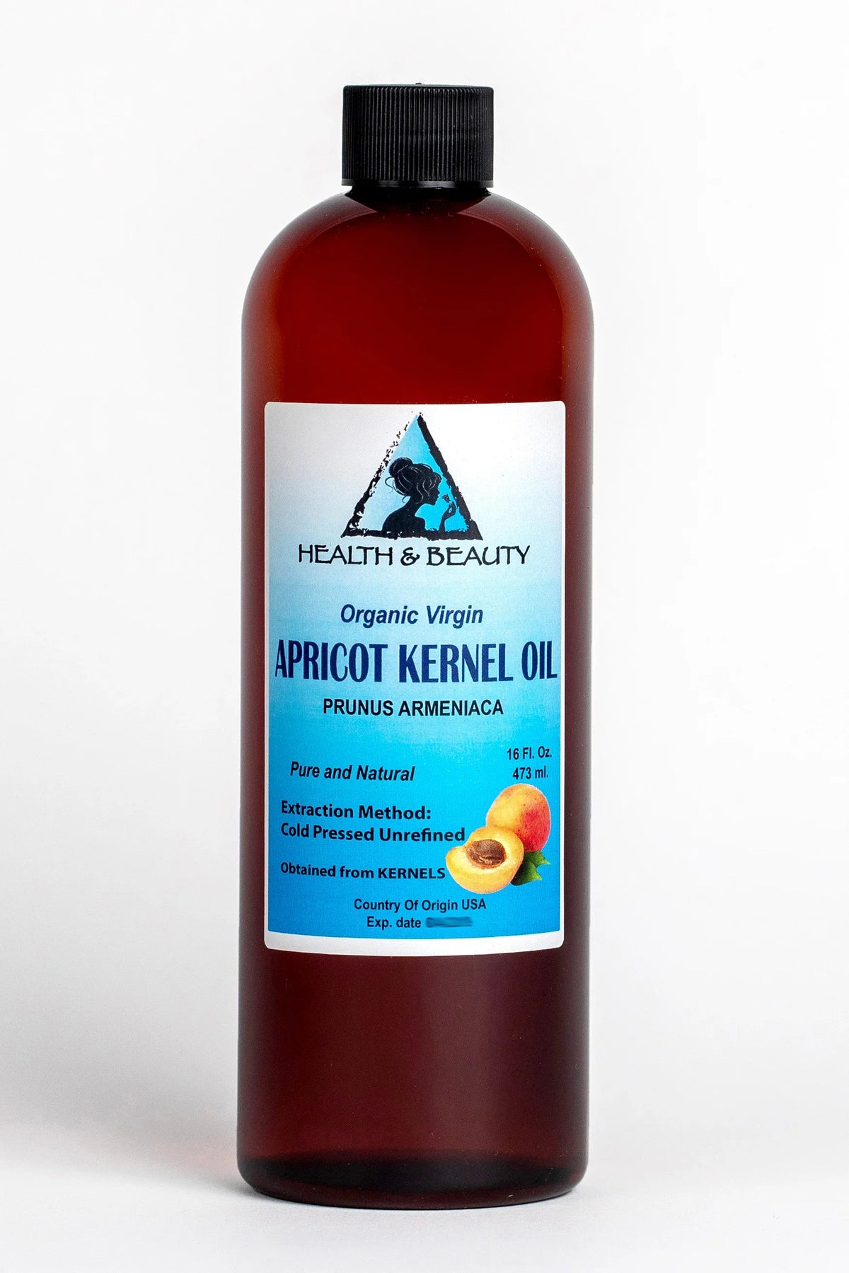 Cold Apricot Oil Virgin Pressed Raw Unrefined 32 Organic oz Natural Pure Kernel