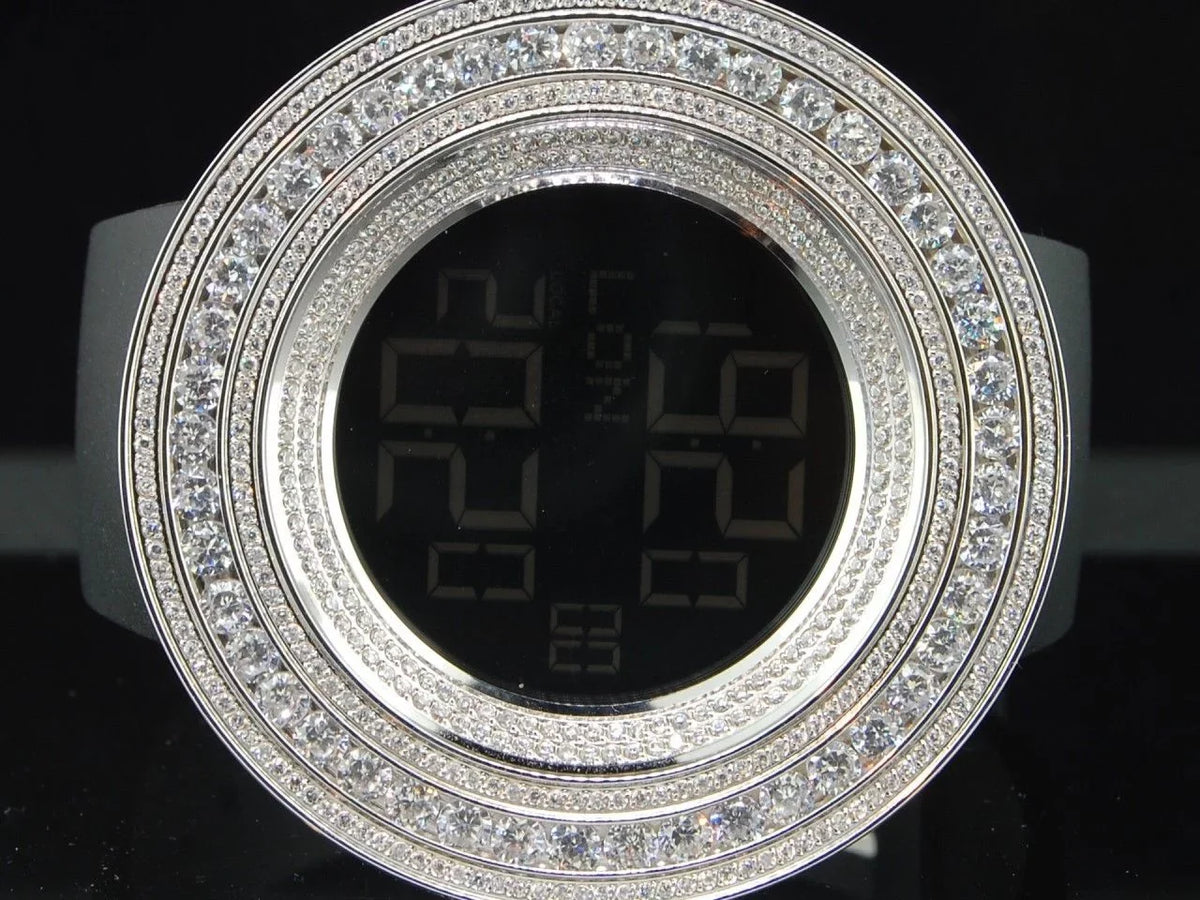 KC JoJino Watch Simulated Mens Diamond White Joe Rodeo ct Techno Custom Com 15