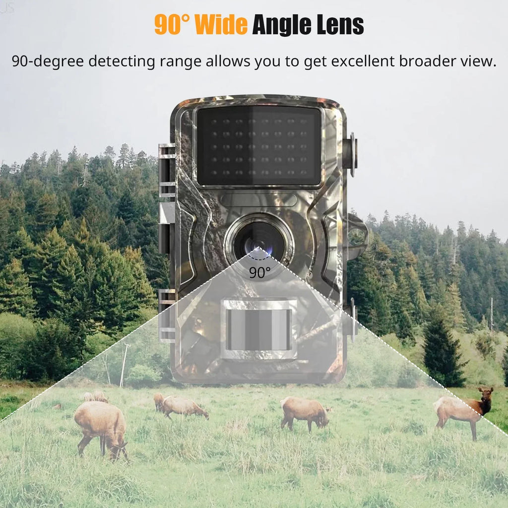Display IR with Home TFT Wildlife, Use Game Night Camera for Dadypet Trail Motion Detection, and 2.4'' Waterproof, Color Farm, Vision, IP66 1080P and