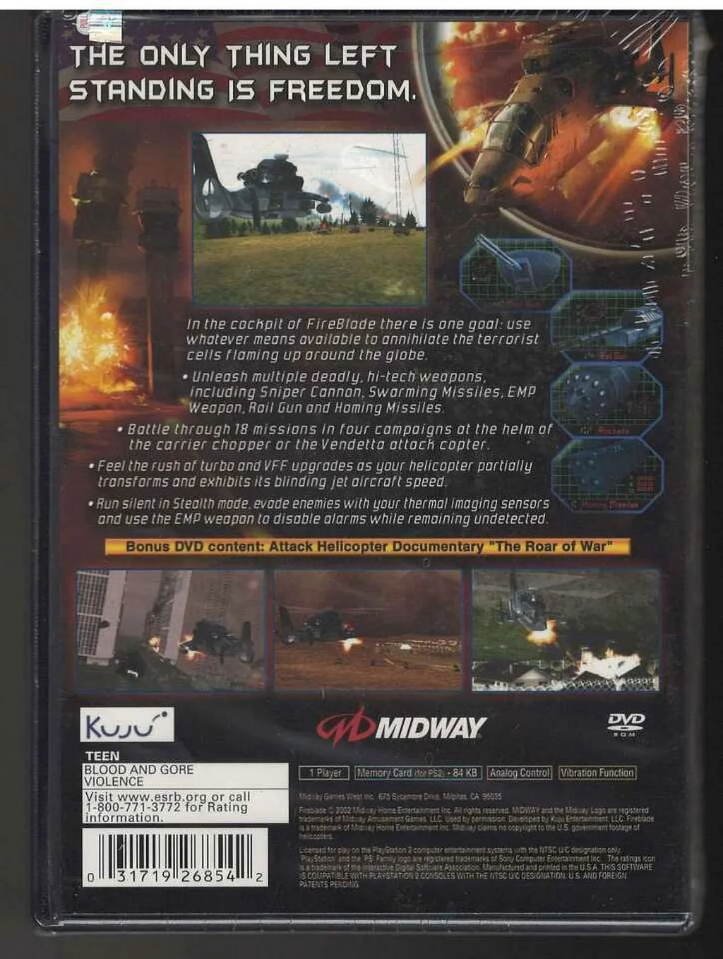New (Brand Sealed Factory 2 PS2 Playstation Fireblade US Version)